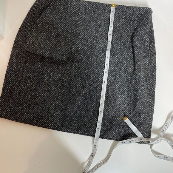 Banana Republic Factory Gray Marled Knit Wool Blend Skirt Size 4 Holiday - Picture 8 of 10